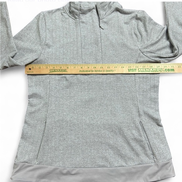 Kyodan Light Gray Cozy Crowl Neck  Sweater With Half Zipper And Front Pocket L. - Picture 5 of 8